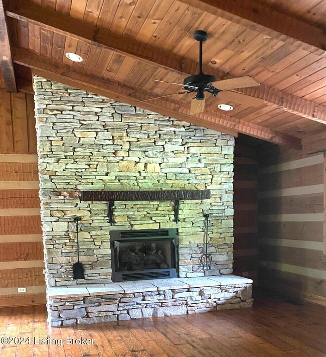 Stone Fireplace