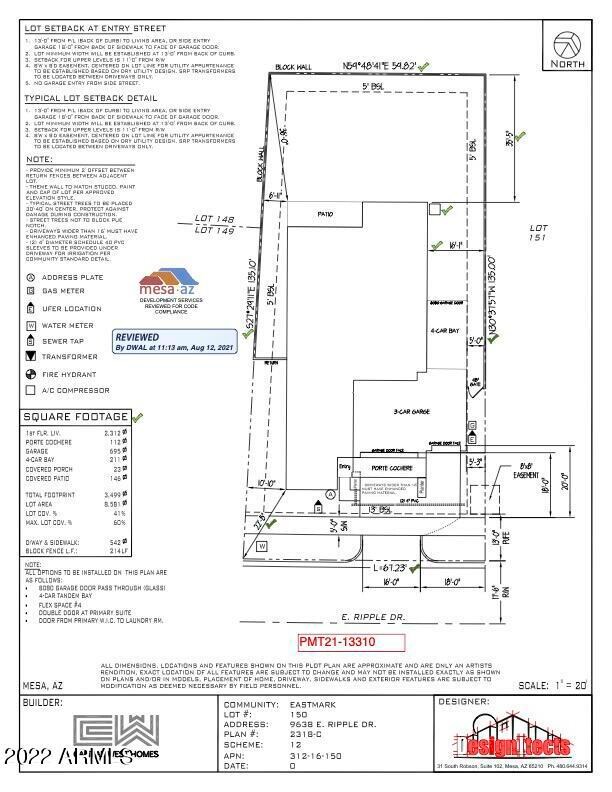 150 Plot Plan - City Approved