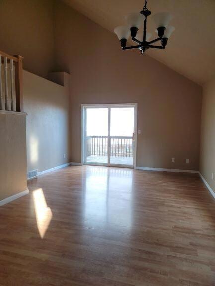 Patio door off living room