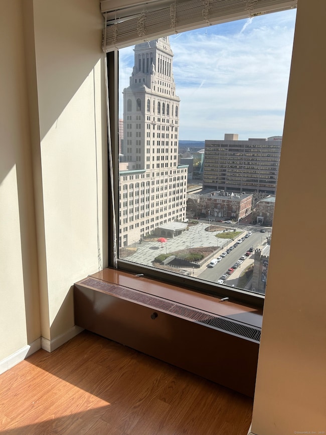 view of Traveler's Tower from living room