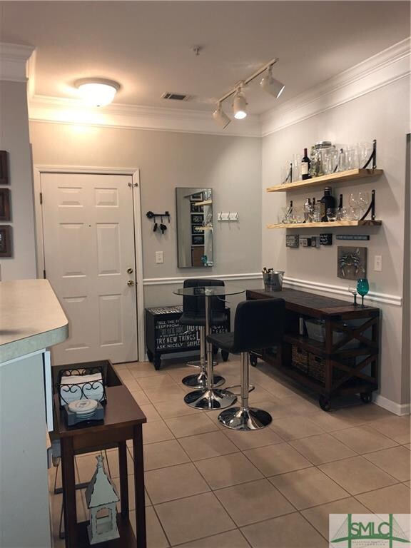 Cozy dining and/or bar area.