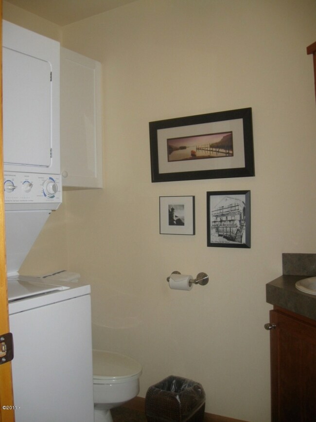 Half bath with washer/dryer