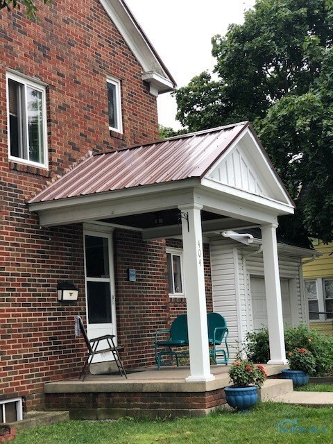 Southern porch.  Home and porches have new metal r