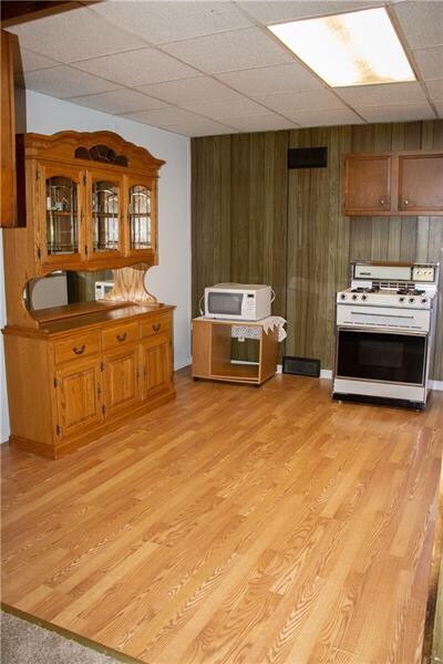 Kitchen - view from living room.