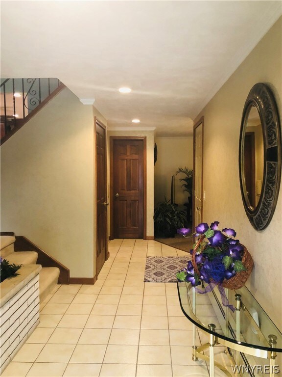 CERAMIC TILED  18 X 8' FOYER -GUEST CLOSET