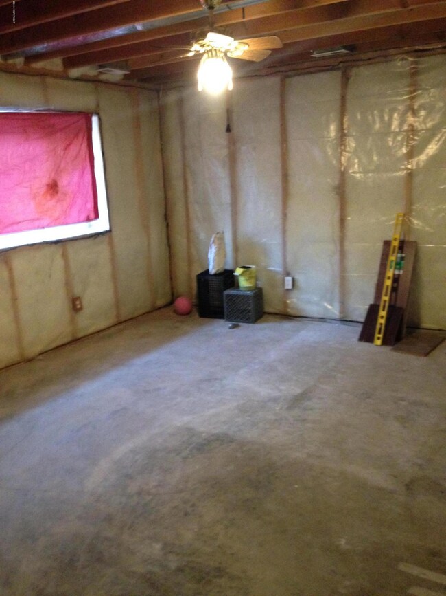 Unfinished Family Room