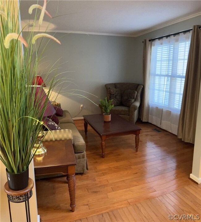 Formal Living Room, all hardwood flooring.