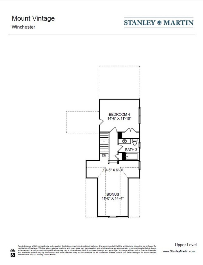 Winchester Floor Plan Upper Level