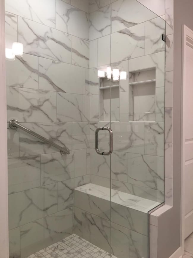 Master shower