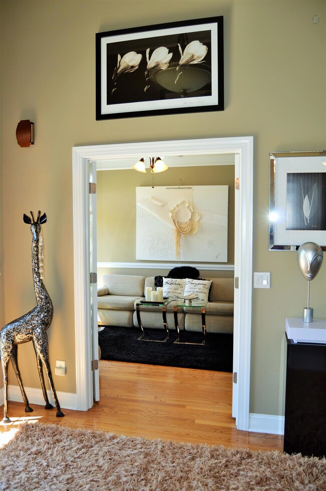 Foyer looking into sitting room/office