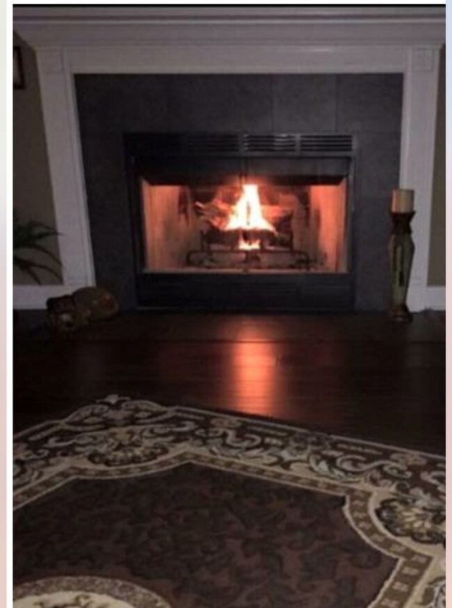Beautiful floors and wood burning fireplace