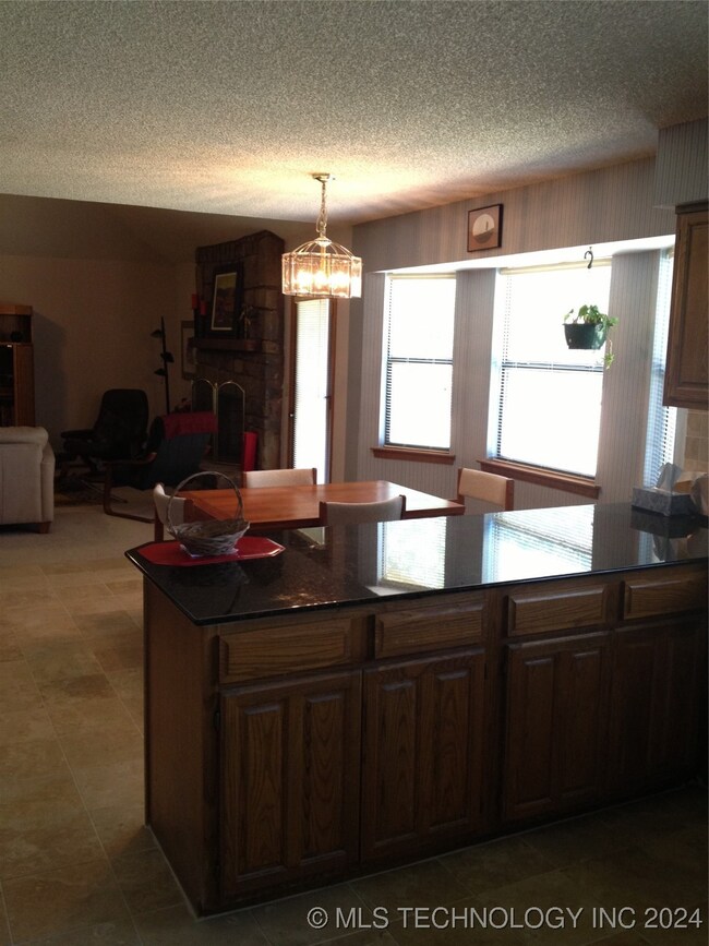 Granite counter tops in kitchen