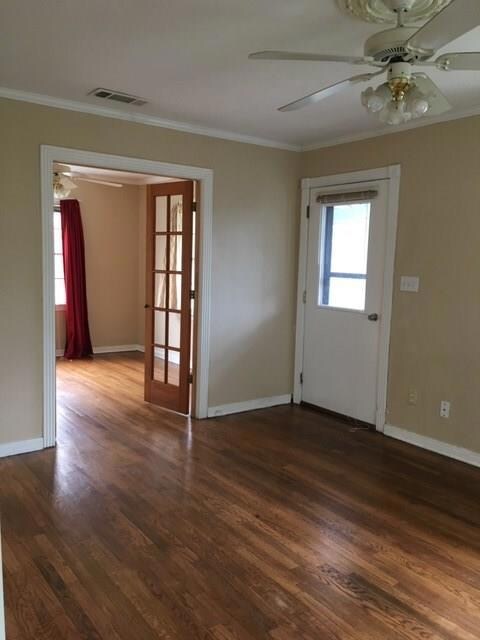 Beautiful wood floors and french doors in 2nd stor