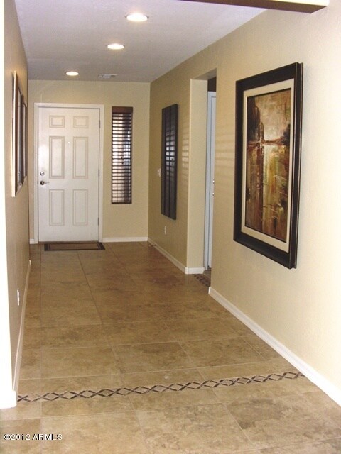 Wide entry hallway