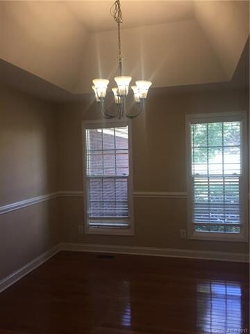 Formal dining room with double tray ceiling