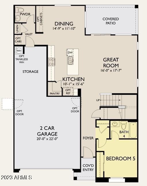 Venture- Lot 102- Downstairs Floor Plan