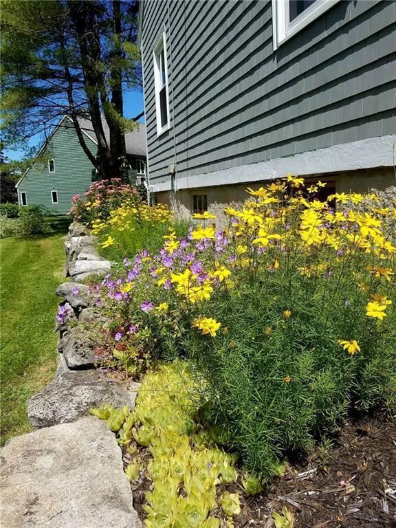 Bright landscaping!