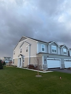 Side of the house, walk way to front door and gree