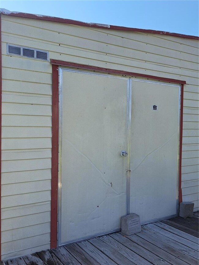 Shed on the back of property