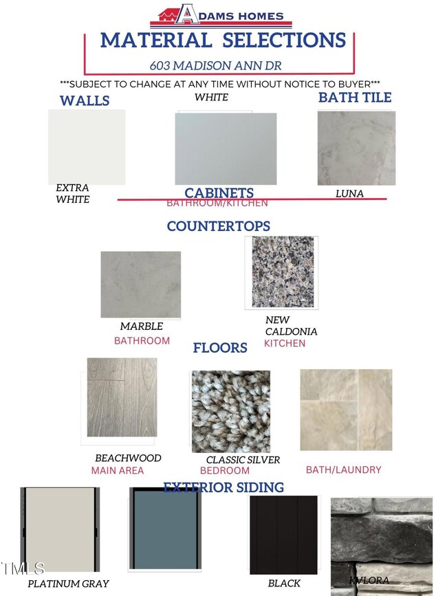 Copy of Template for Selections