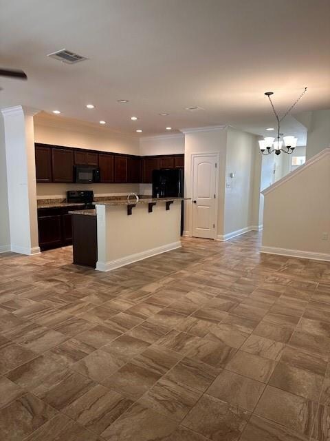 
Spacious, open living room/kitchen area

