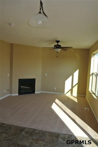 family room is open to kitchen and eating area.