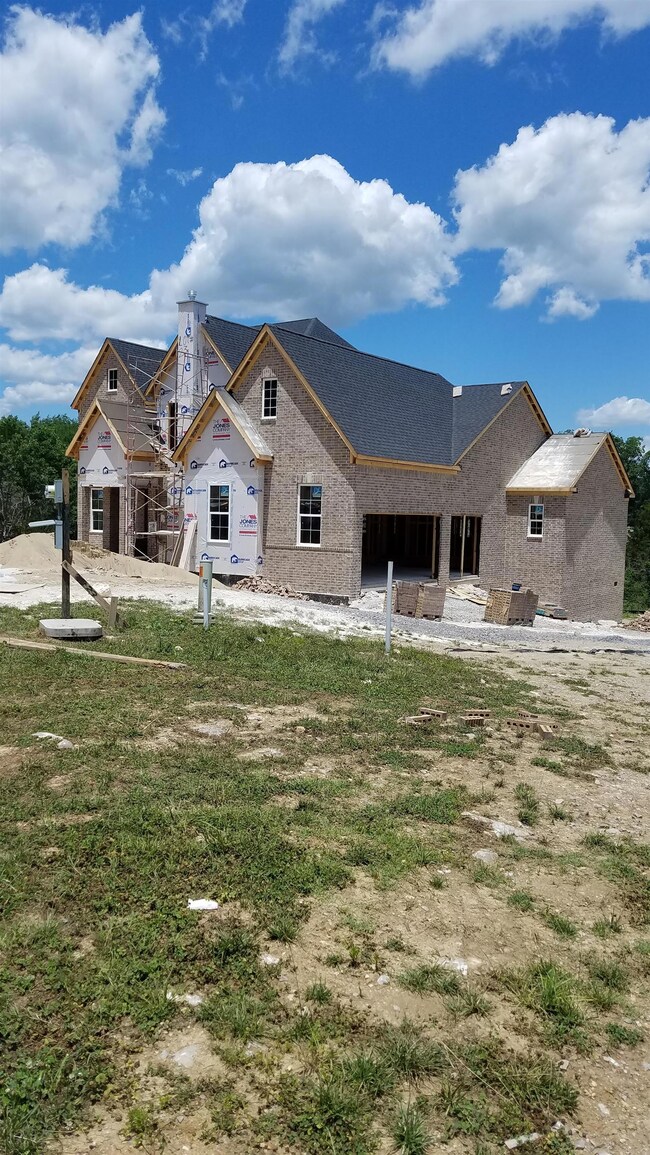 3 car side entry garage. Photo of actual home.