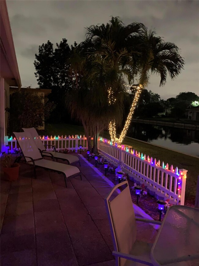 Patio at Nite