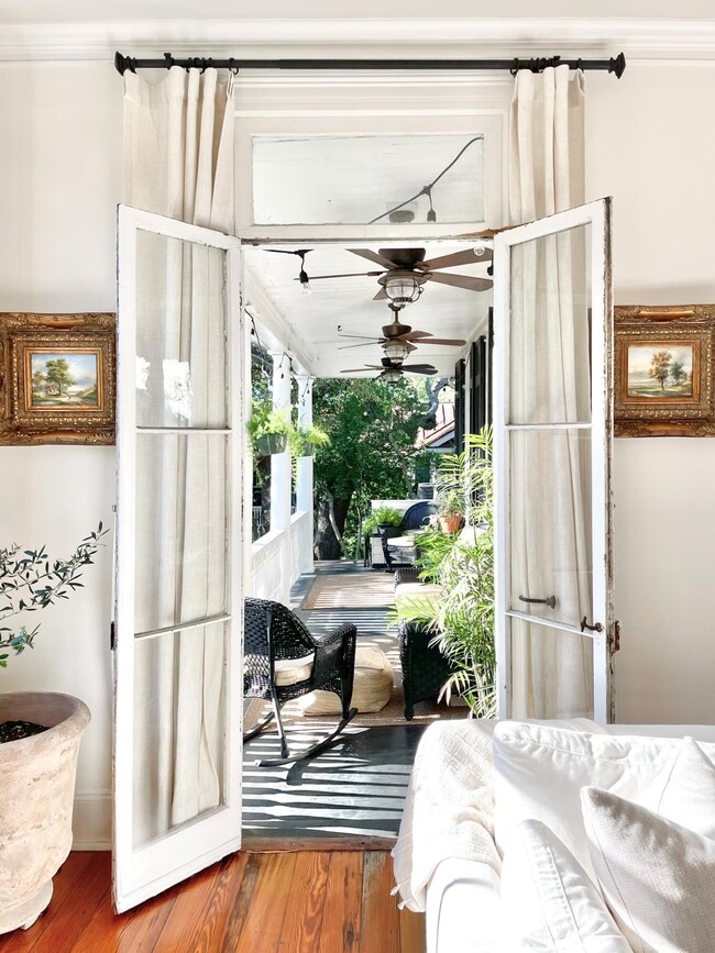 French Doors to Porch