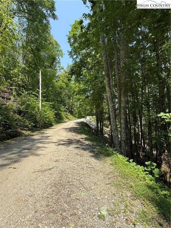 Nice flat even road to the lot