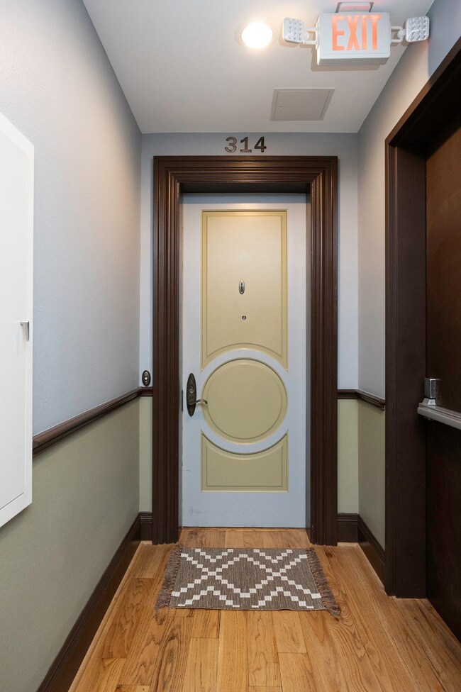Front door of unit