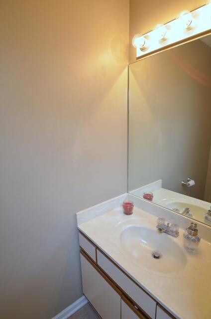 First floor half bath.