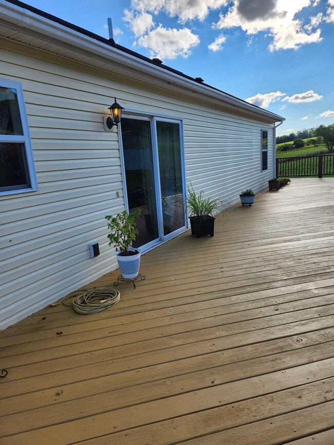 Back deck looking West.