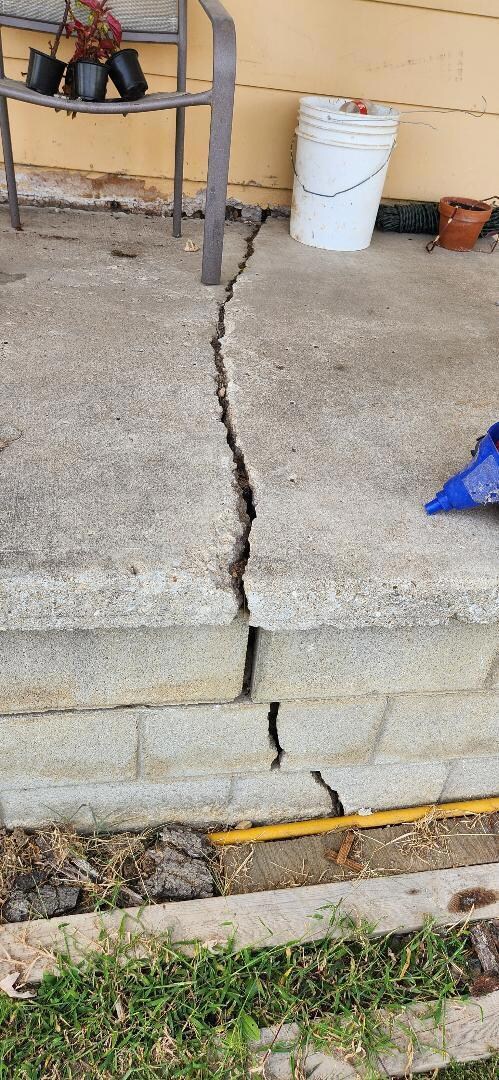 porch crack