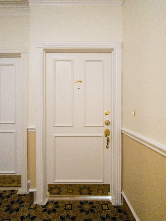 front door to condo unit C312 on top floor