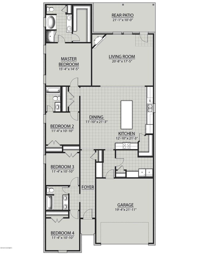 Cedar A-B III Floor Plan