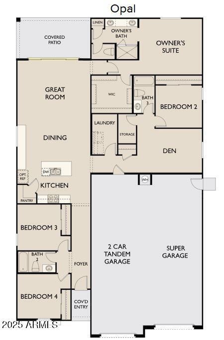 Opal - Right Garage - Center Slider