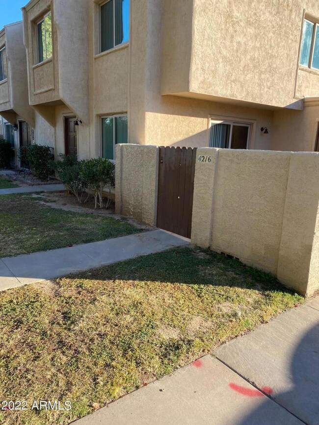 View from parking area