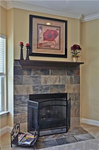 Close Up Fireplace