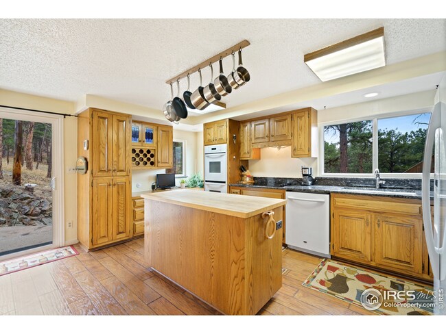 This kitchen is open and spacious.