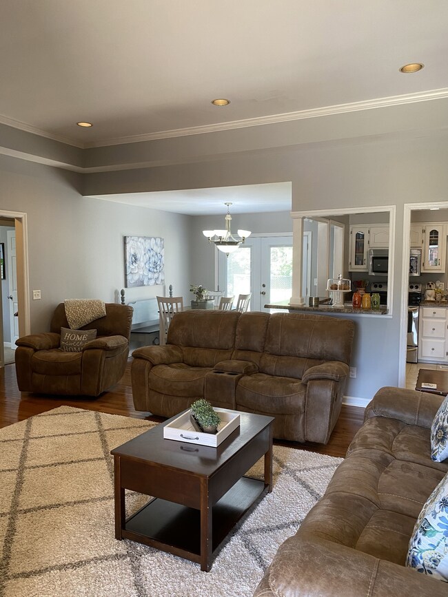 large spacious den just freshly painted