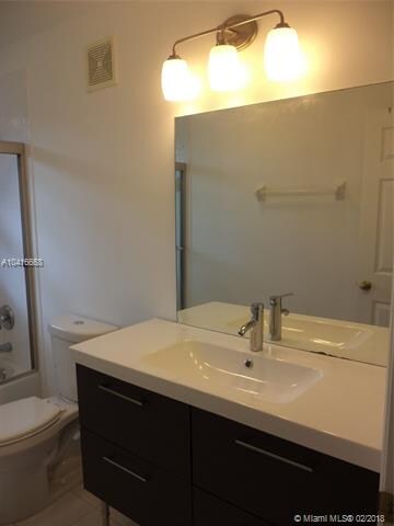 hall bathroom - new vanity and toilet