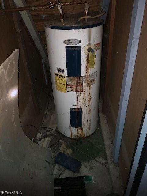 Hot Water Tank is located in the basement under the stairs.