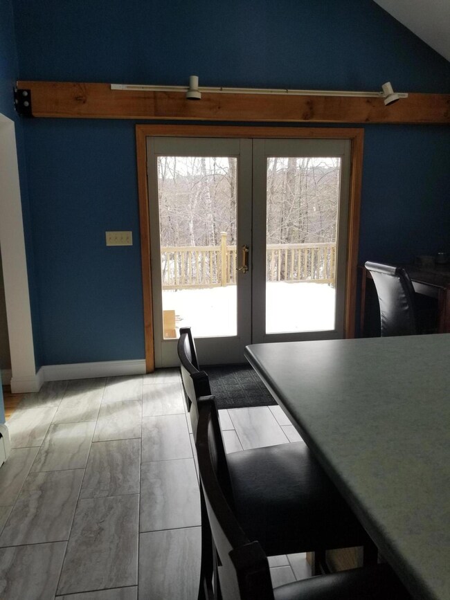 Doors to deck from Kitchen