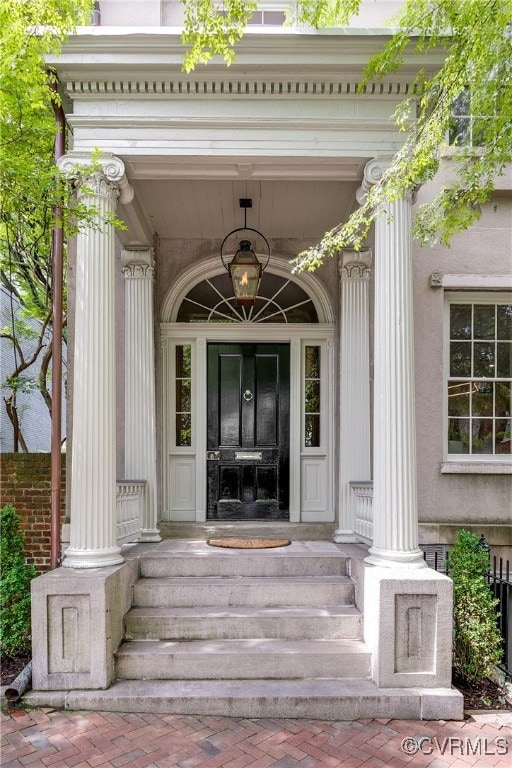 Stately entry