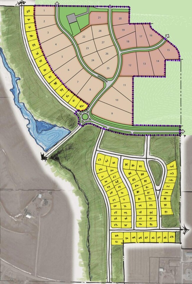 Harvest Hills map