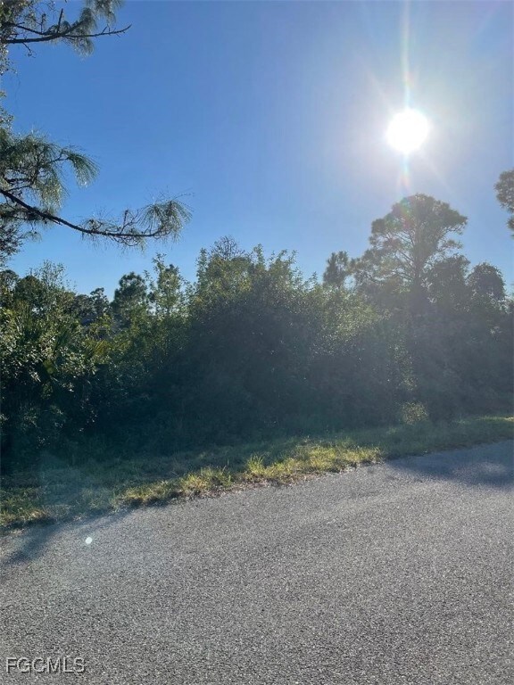 View of asphalt street