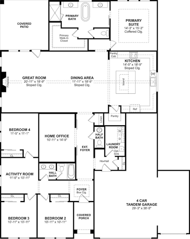 The Frankfurt floor plan by K. Hovnanian® Homes. 1st Floor shown. *Prices, plans, dimensions, features, specifications, materials, and availability of homes or communities are subject to change without notice or obligation.