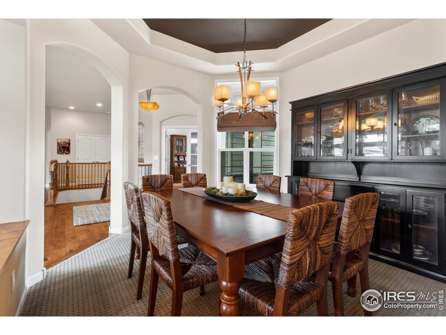 Open formal dining room