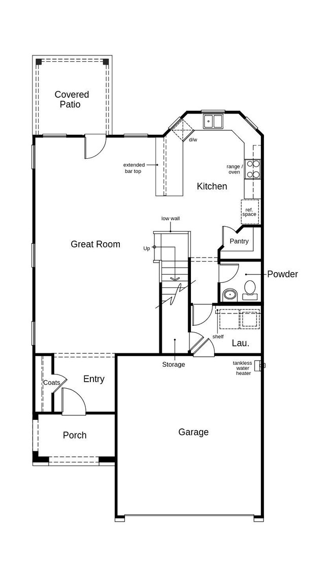 This floor plan features 3 bedrooms, 2 full baths,